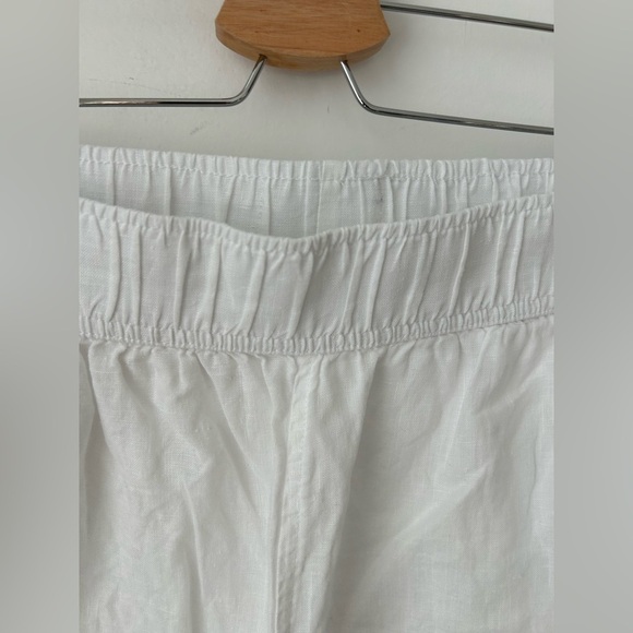 White linen high waist pant - Picture 5 of 14